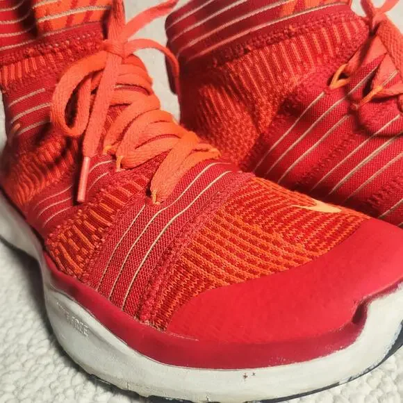 Nike Free Tain Virtue Mid-Top Trainers University Red Men's Hype - Size 7.5 - Picture 4 of 9